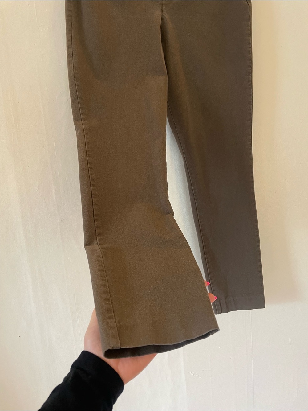 Old Navy Pixie Skinny Trouser Slim Straight Ankle Brown Office Work Mid Rise - Picture 9 of 15